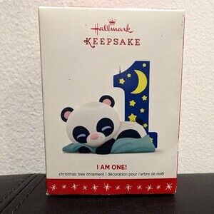 Hallmark Keepsake Ornament I am One 2016 Panda First Birthday